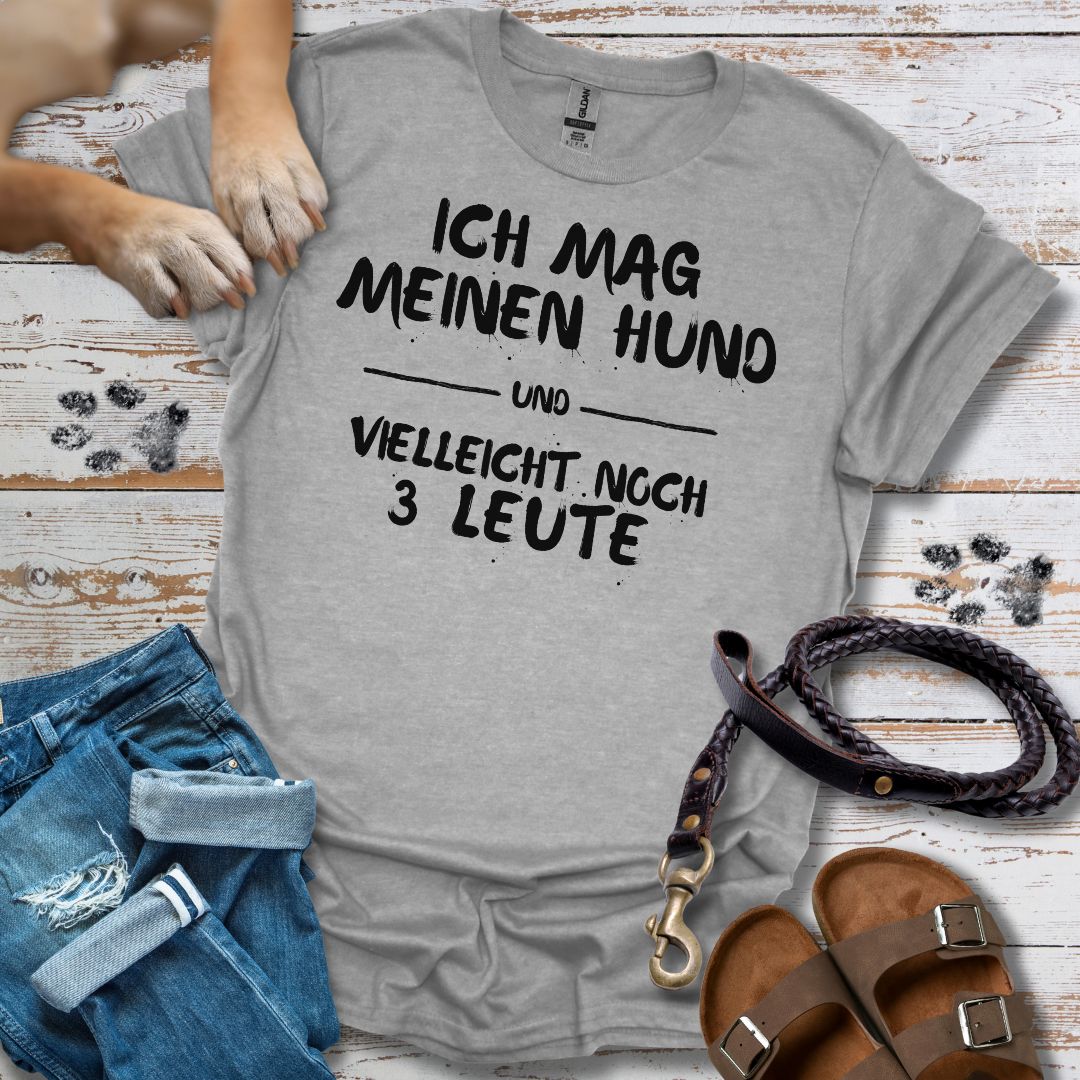 Ich mag meinen Hund - T-Shirt Unisex Relaxed Fit