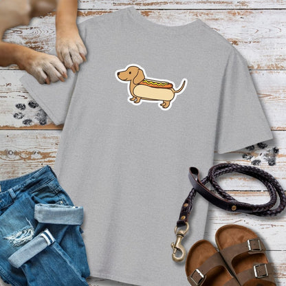 Hot Dog Dackel - Vorne & Hinten - T-Shirt Unisex Classic Fit - Bequemer Klassiker
