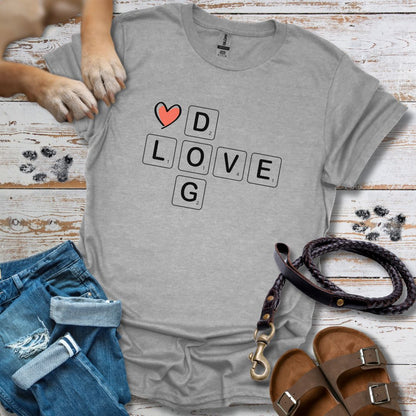 Scrabble Dog Love - T-Shirt Unisex Classic Fit - Bequemer Klassiker