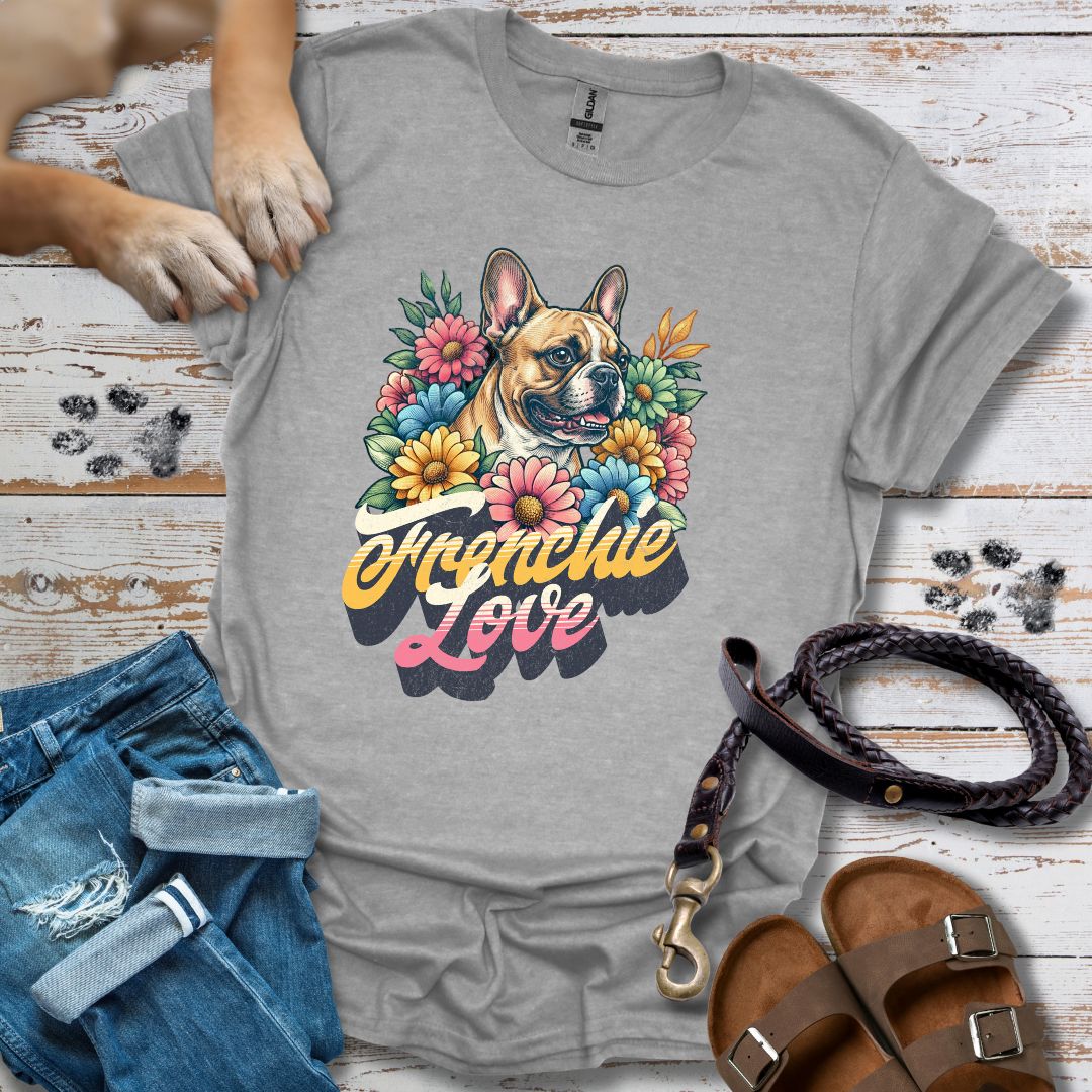 Frenchie Love - Französische Bulldogge - T-Shirt Unisex Classic Fit - Bequemer Klassiker