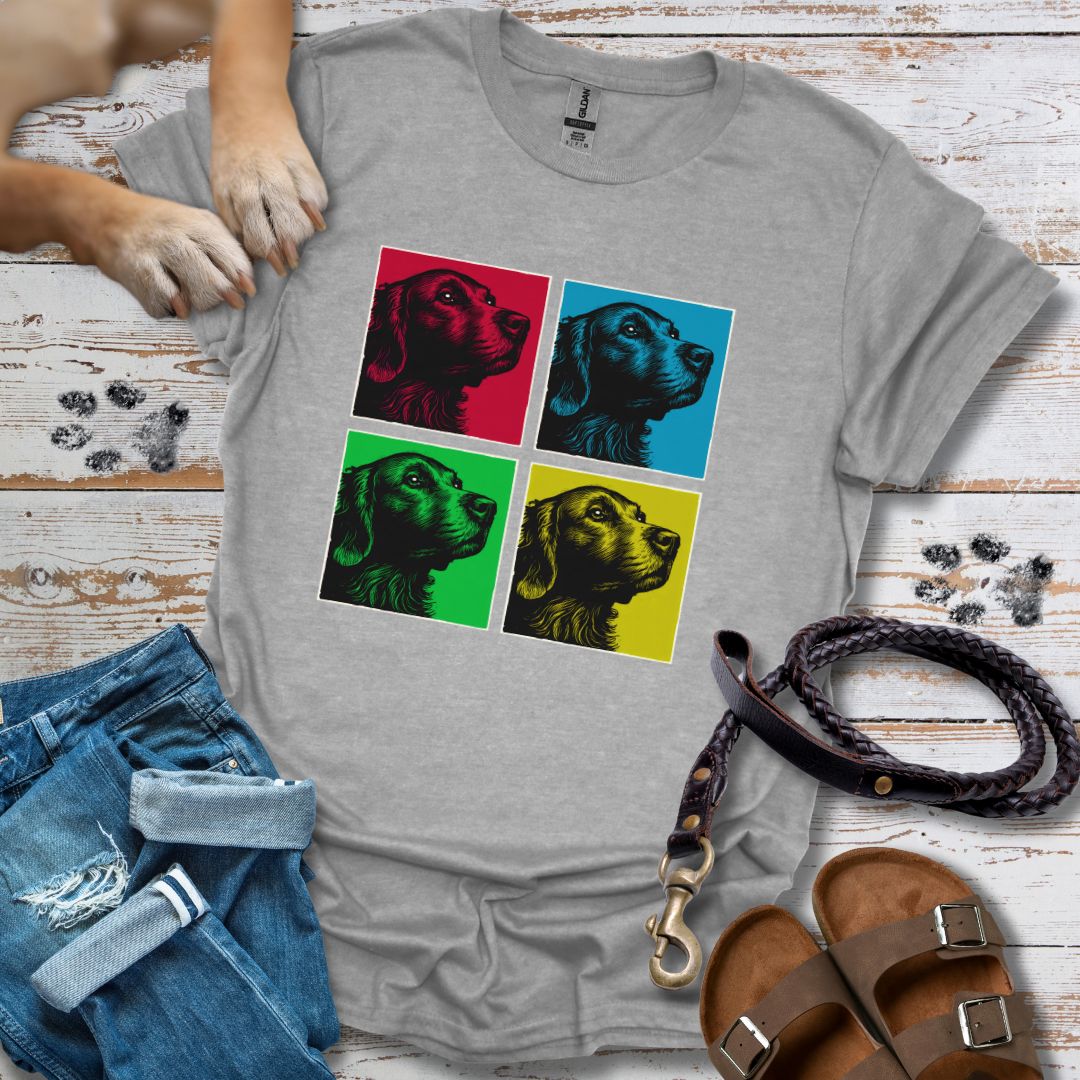 Pop Art Golden Retriever - T-Shirt Unisex Classic Fit - Bequemer Klassiker