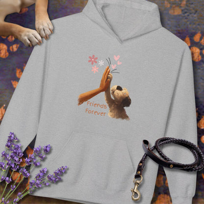 Friends forever High five - Unisex Modern Fit Hoodie für Hundefreunde