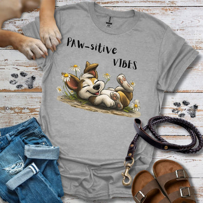 Paw-sitive Vibes - T-Shirt Unisex Classic Fit - Bequemer Klassiker