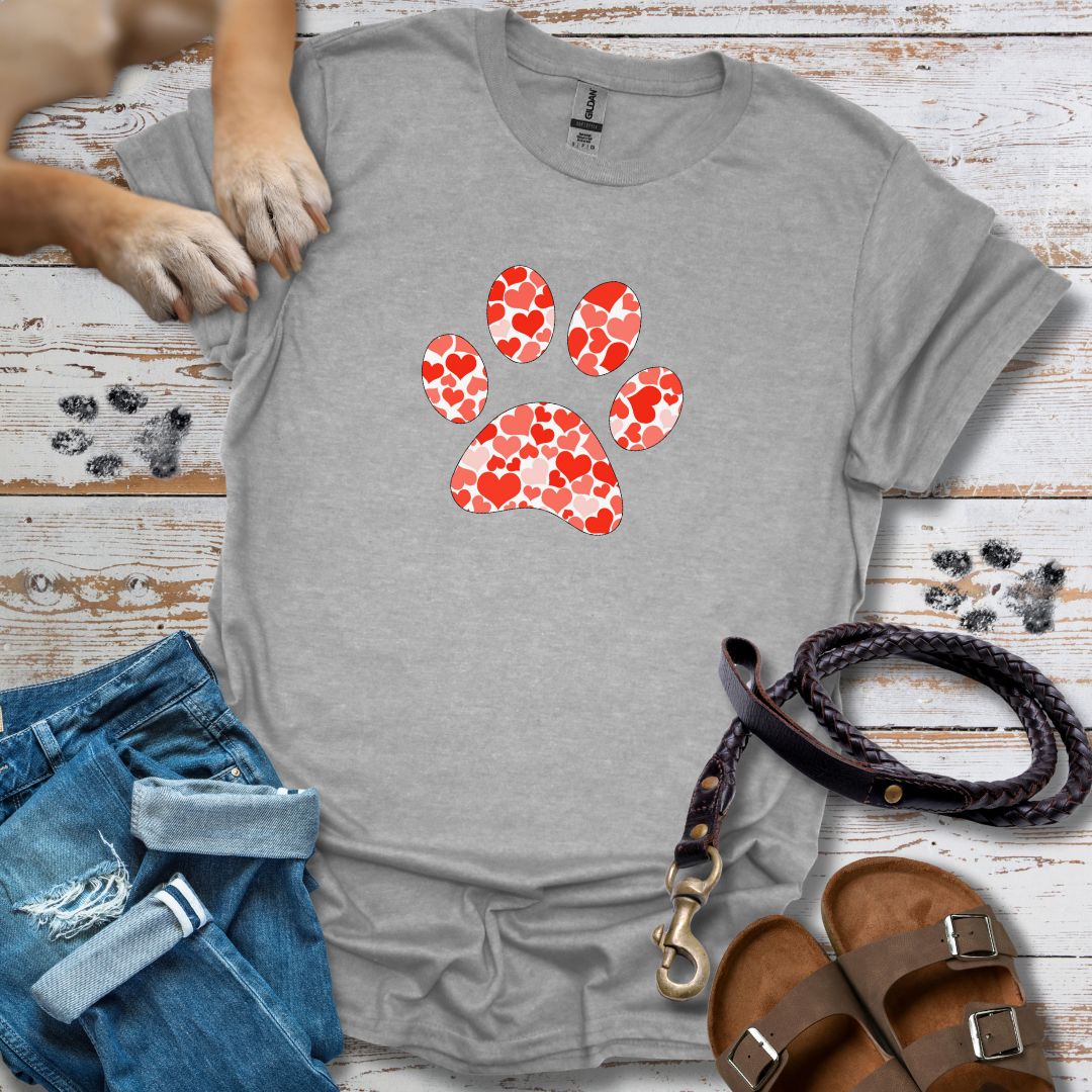 Herz-Pfote - T-Shirt Damen Relaxed Fit