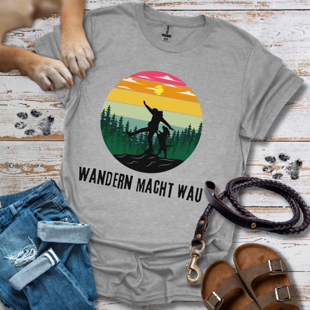 Wandern macht Wau - T-Shirt Unisex Classic Fit - Bequemer Klassiker
