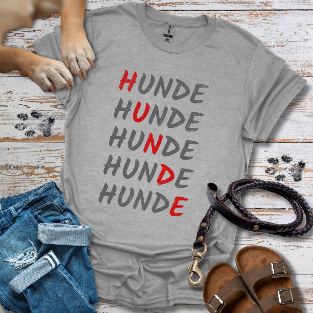 HUNDE Reihenweise - T-Shirt Unisex Classic Fit - Bequemer Klassiker