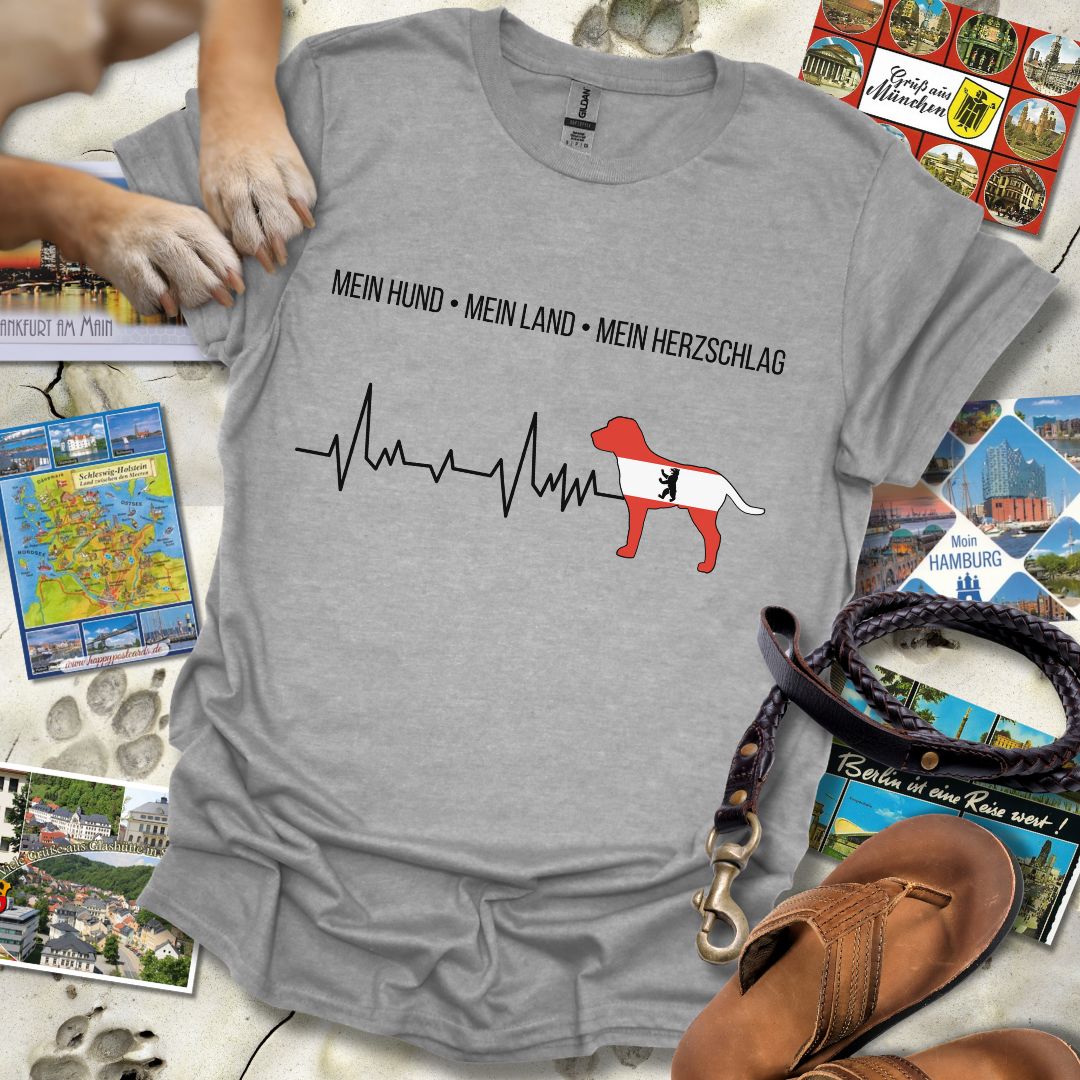 Mein Hund, Mein Land, Mein Herzschlag - Berlin - T-Shirt Unisex Relaxed Fit