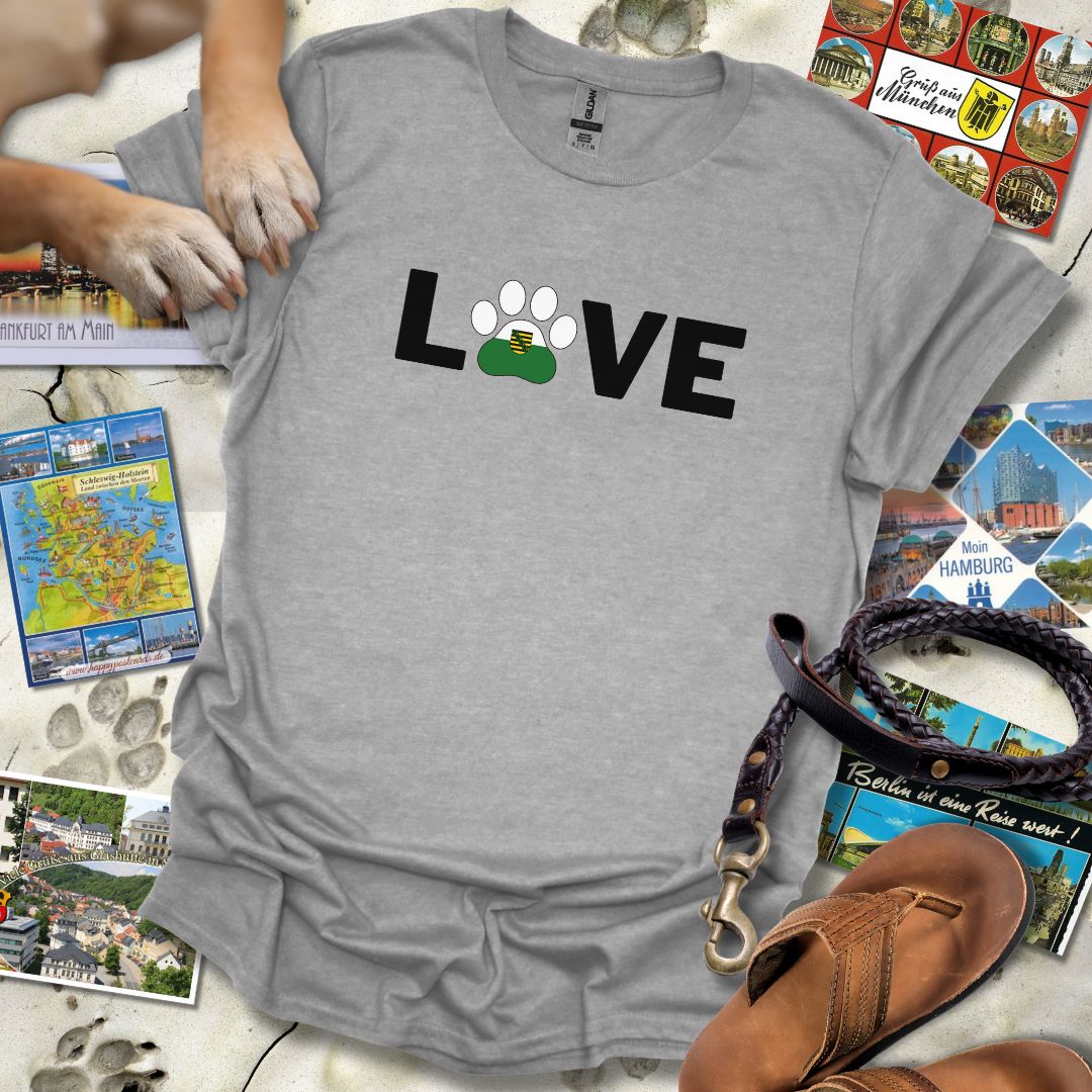Love Pfote - Sachsen - T-Shirt Unisex Relaxed Fit
