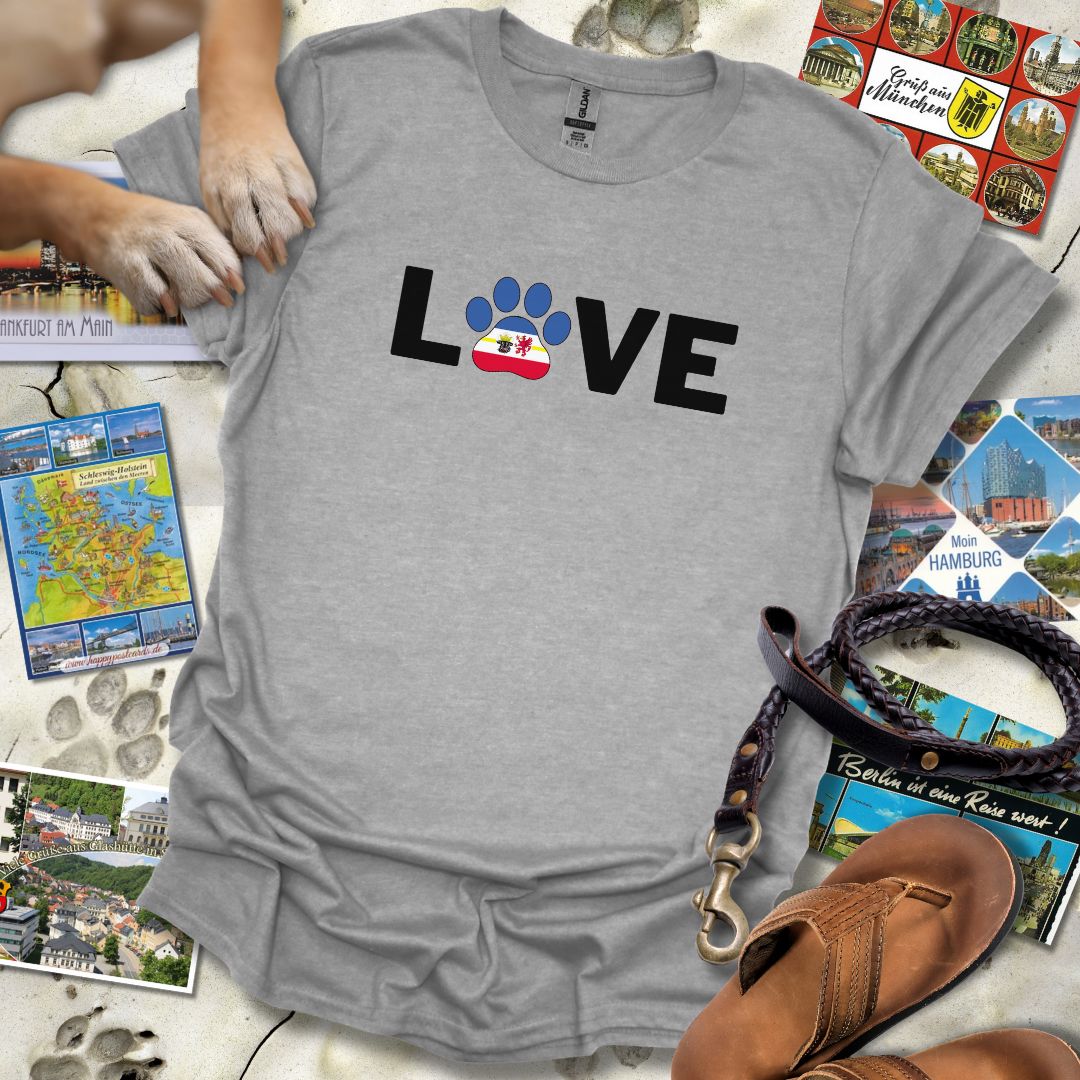Love Pfote - Mecklenburg-Vorpommern - T-Shirt Unisex Relaxed Fit