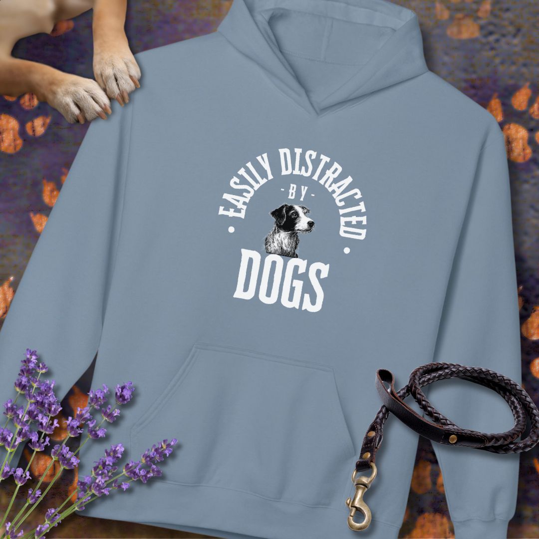 Easily Distracted by Dogs - Unisex Modern Fit Hoodie