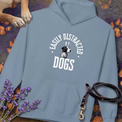 Easily Distracted by Dogs - Unisex Modern Fit Hoodie