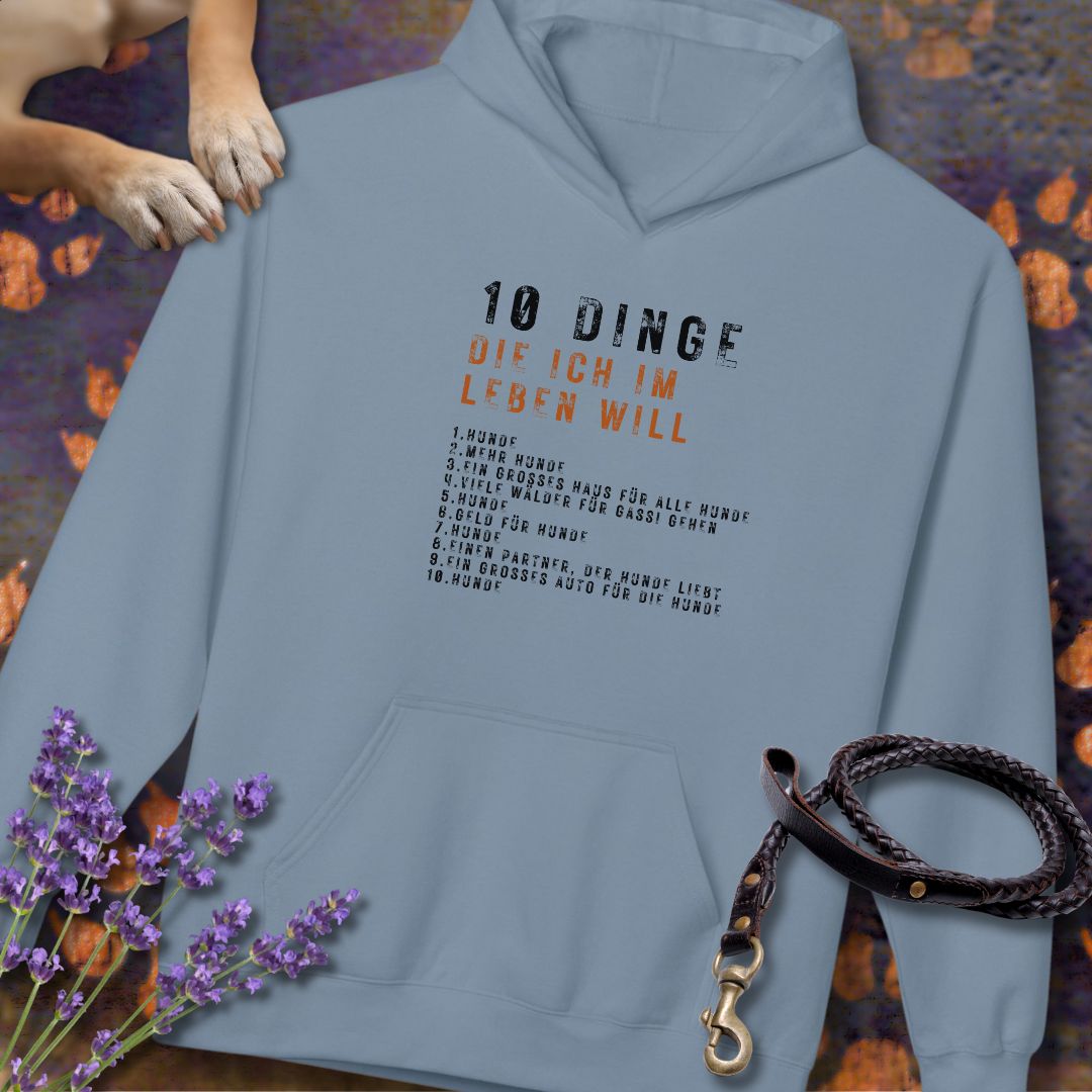 10 Dinge, die ich im Leben will - Unisex Modern Fit Hoodie
