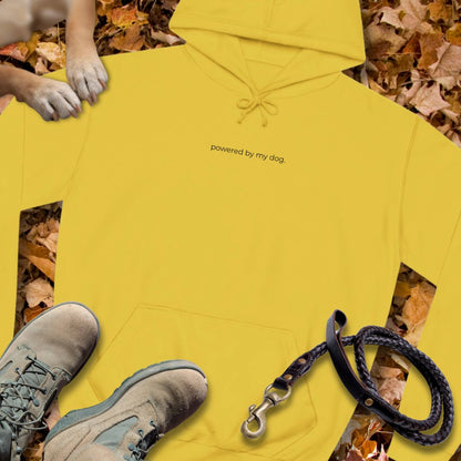 powered by my dog. - Unisex Classic Fit Hoodie