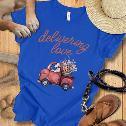 Delivering Love - T-Shirt Unisex Modern Fit - Weich & Leicht