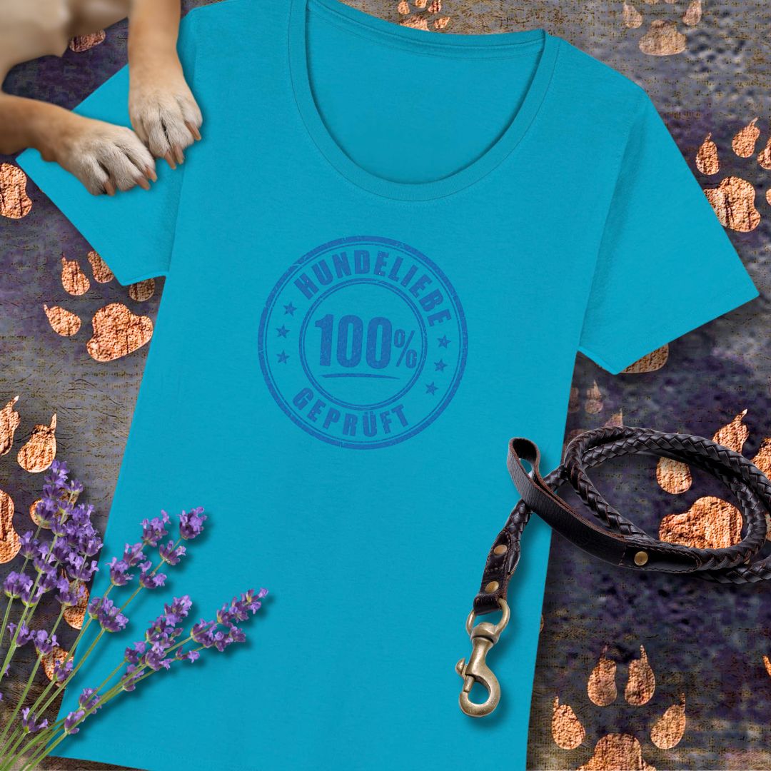 100% Hundeliebe - Premium Damen T-Shirt - Slim Fit