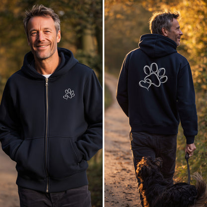 Unzertrennlich - Vorne & Hinten - Unisex Zip Hoodie Classic Fit