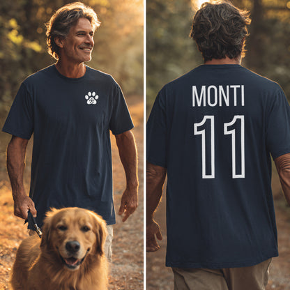 Mein Hund. Mein Team.  Personalisierbar Vorne & Hinten - WM-Edition - Classic Fit - Bequemer Klassiker