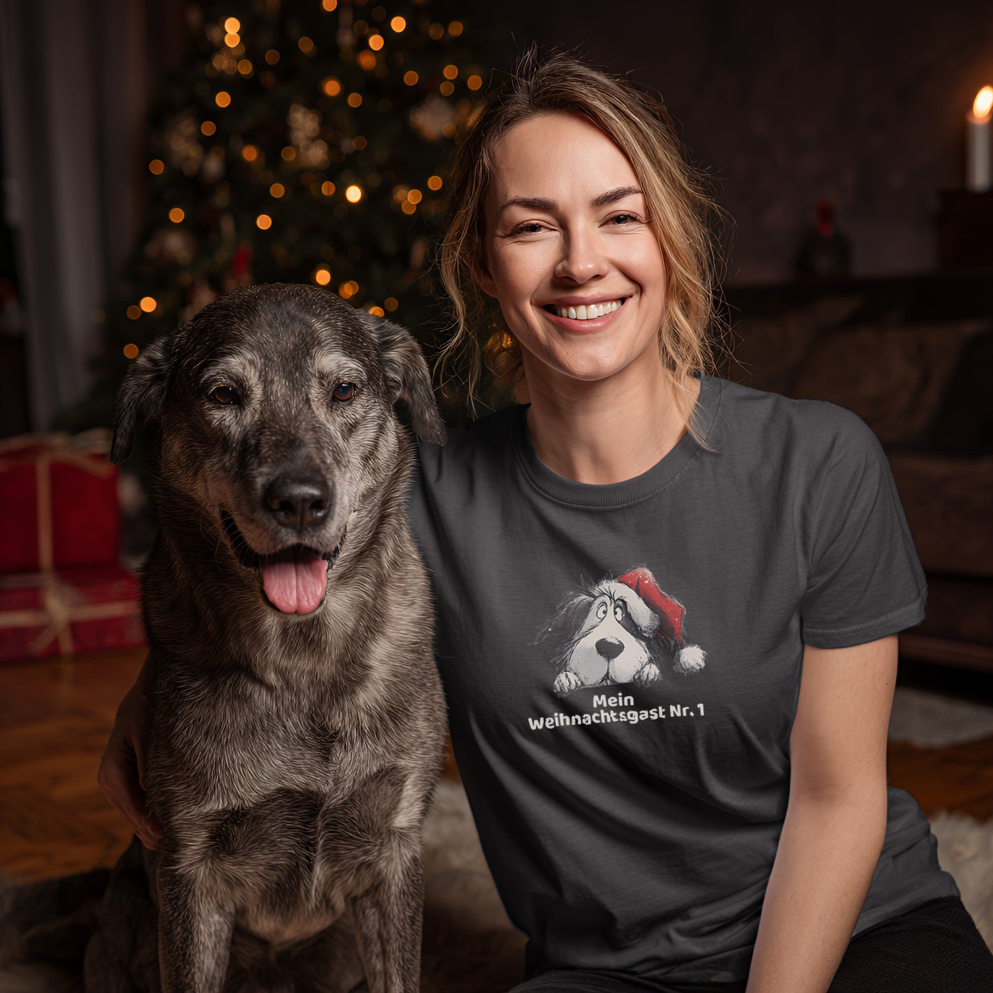 T-Shirt des Monats Dezember "Mein Weihnachtsgast Nr. 1" - T-Shirt Unisex Classic Fit - Bequemer Klassiker