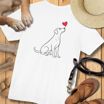 Herzenshunde - Ridgeback - Vorne & Hinten - T-Shirt Unisex Modern Fit - Weich & Leicht