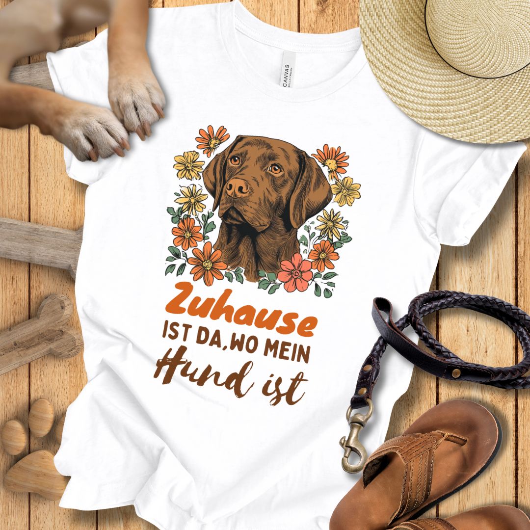 Zuhause ist da, wo mein Hund ist - Labrador - T-Shirt Unisex Slim Fit