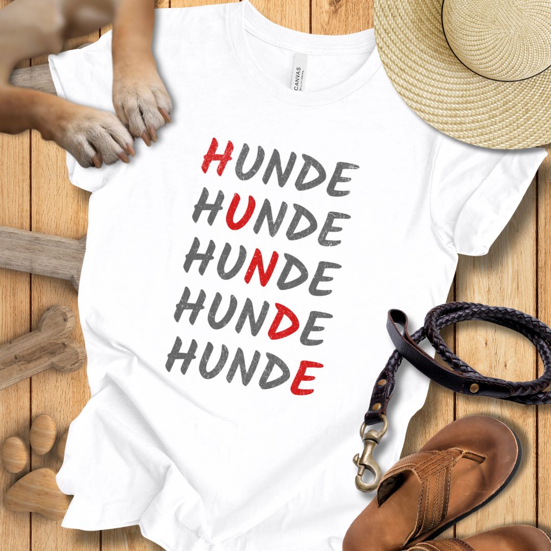 HUNDE Reihenweise - T-Shirt Unisex Modern Fit - Weich & Leicht
