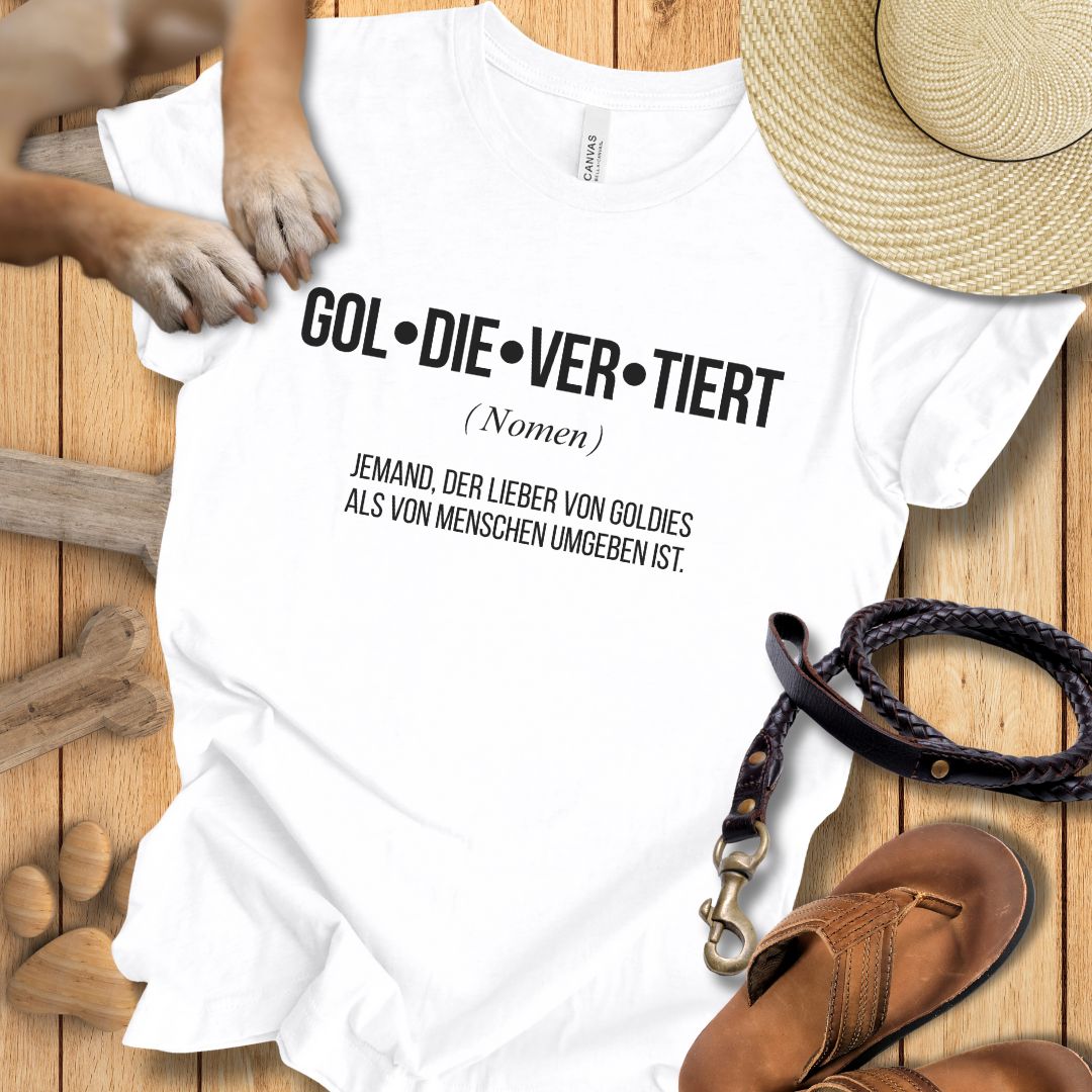 Gol-die-ver-tiert - Golden Retriever -  T-Shirt Unisex Modern Fit - Weich & Leicht