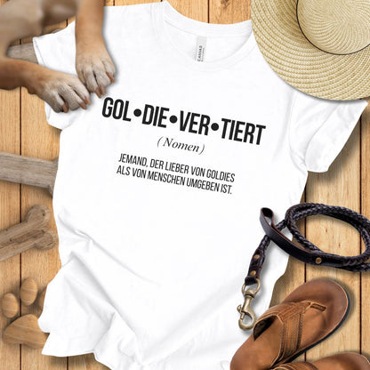 Gol-die-ver-tiert - Golden Retriever -  T-Shirt Unisex Modern Fit - Weich & Leicht