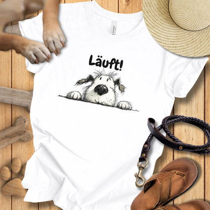 Läuft! - T-Shirt Unisex Modern Fit Weich & Leicht