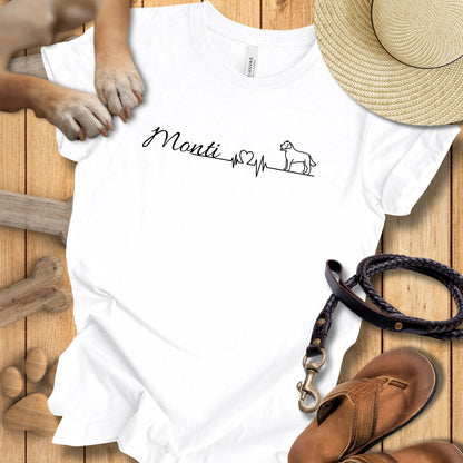 Herzlinie Personalisierbar - T-Shirt Unisex Modern Fit - Weich & Leicht
