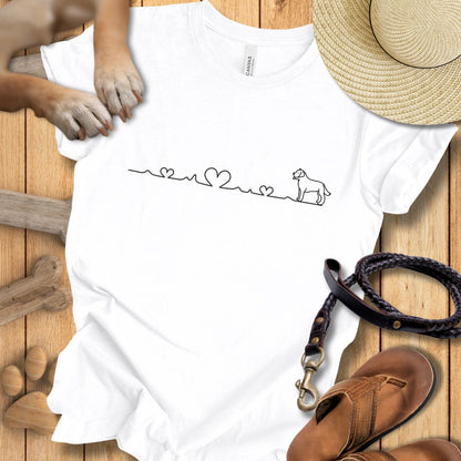 Herzlinie - T-Shirt Unisex Modern Fit - Weich & Leicht