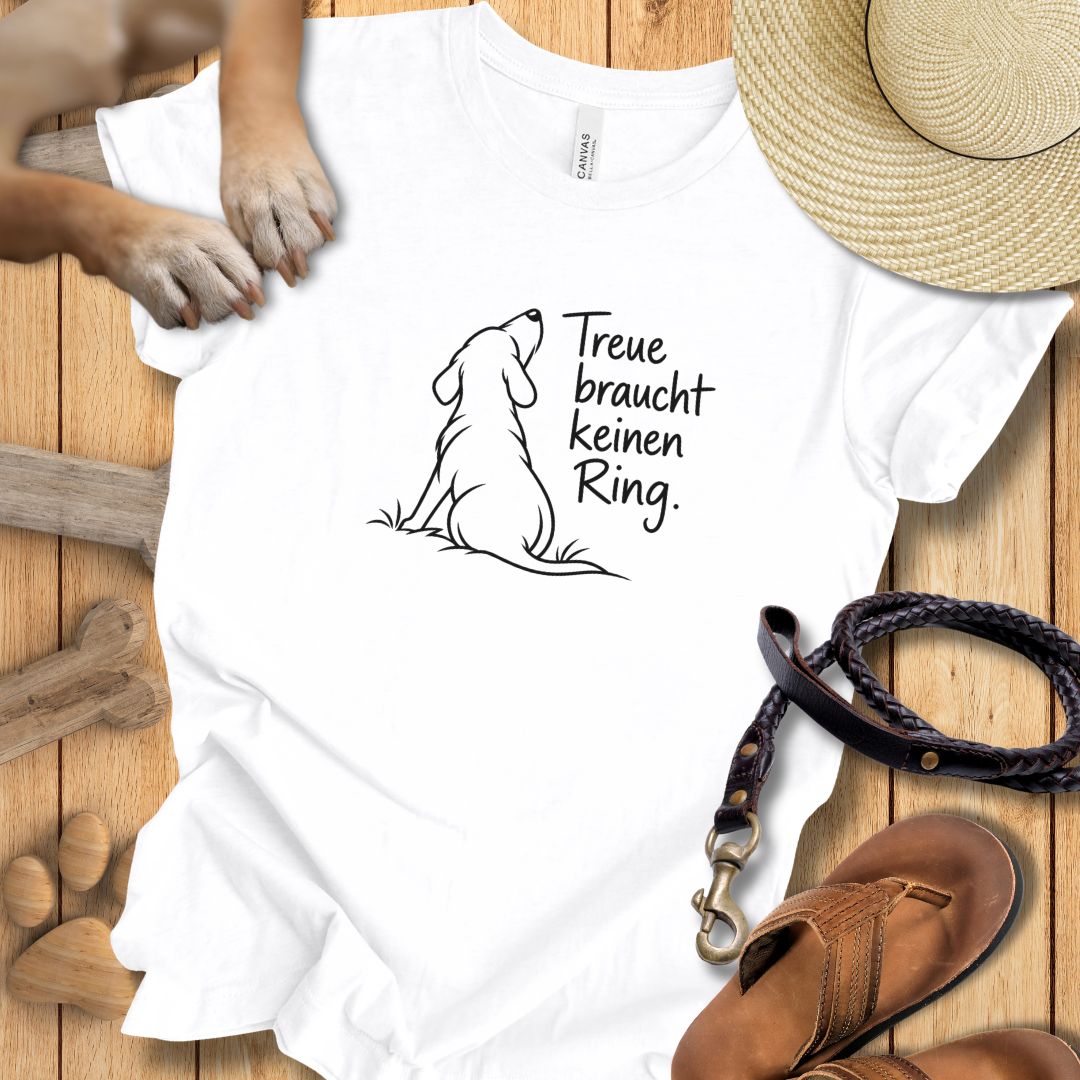 Treue braucht keinen Ring - Premium T-Shirt Modern Fit - Weich & Leicht
