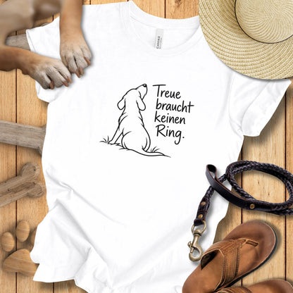 Treue braucht keinen Ring - Premium T-Shirt Modern Fit - Weich & Leicht