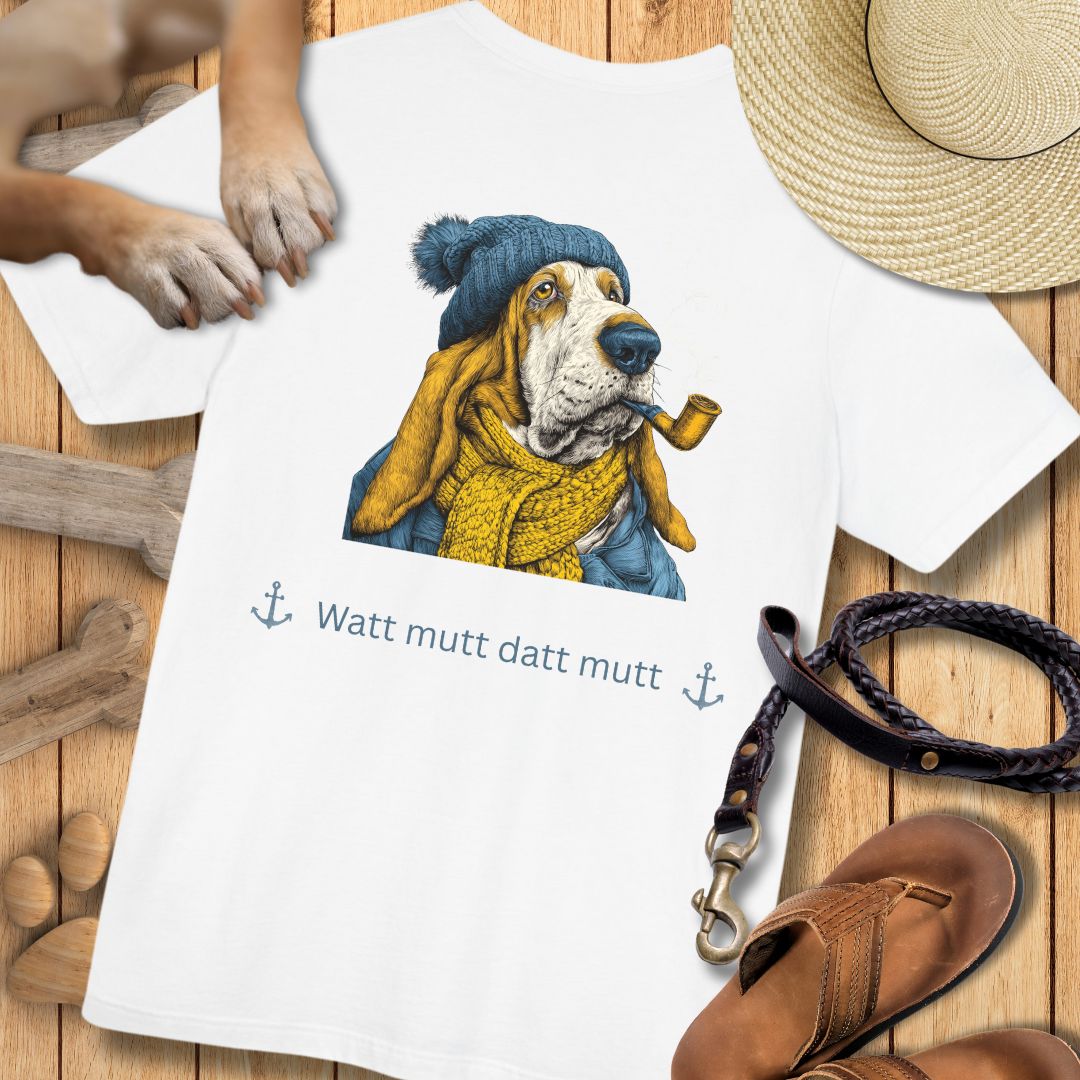 Watt mutt datt mutt - Vorne & Hinten - T-Shirt Unisex Modern Fit Premium Qualität