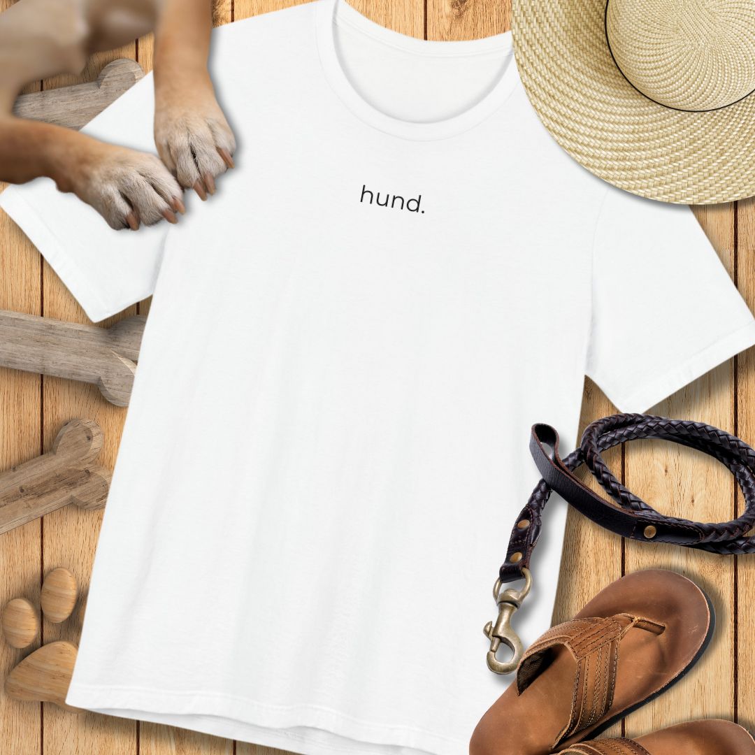 hund. - Vorne & hinten - T-Shirt Unisex Modern Fit - Weich & Leicht