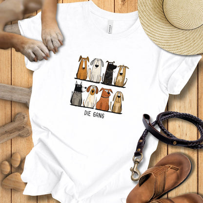 Acht Hunde "Die Gang" - T-Shirt Unisex Modern Fit - Weich & Leicht