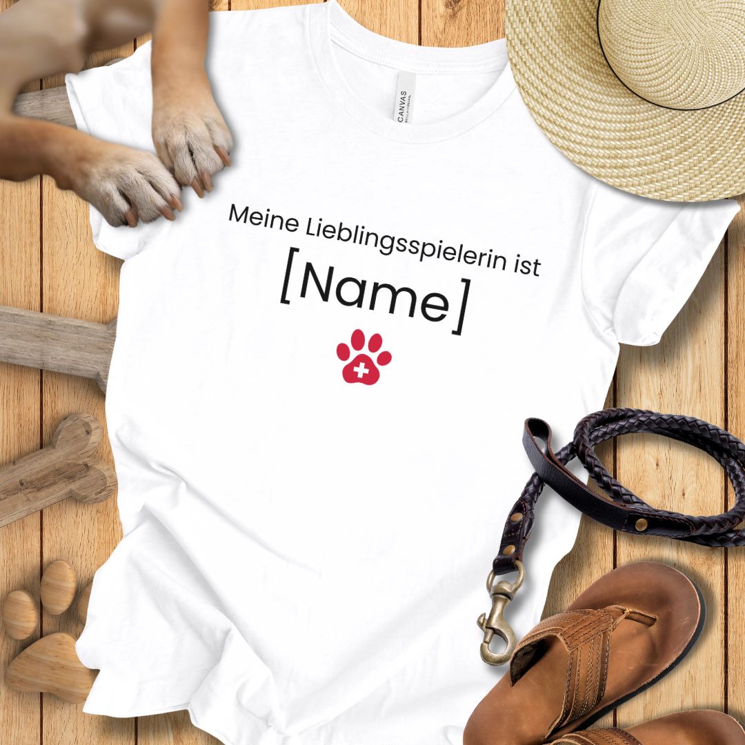 Lieblingsspielerin CH Personalisierbar - WM-Edition - Modern Fit - Weich & Leicht