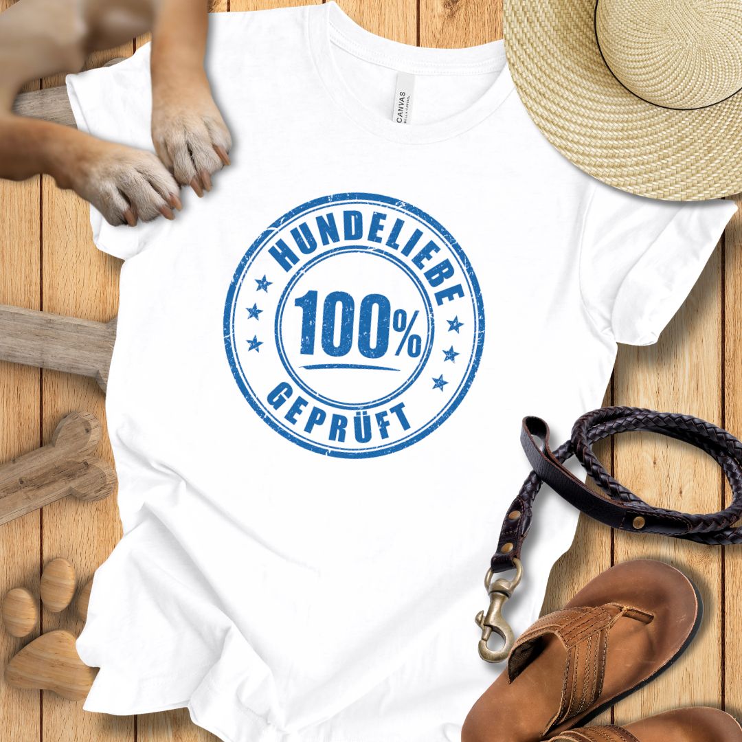 100% Hundeliebe - T-Shirt Unisex Modern Fit - Weich & Leicht