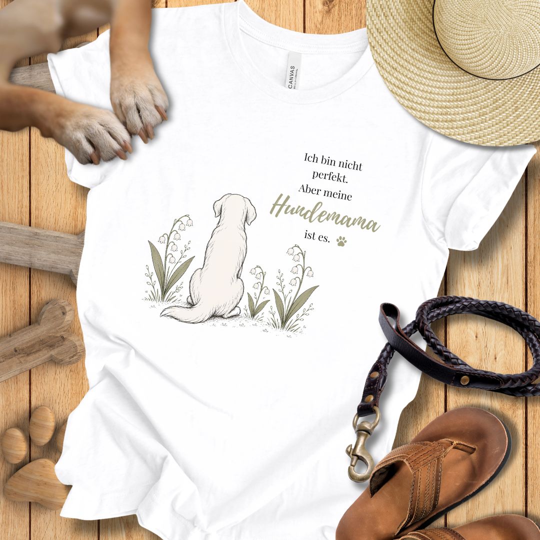 T-Shirt des Monats Mai "Hundemama - leise Liebe" - T-Shirt Unisex Modern Fit - Weich & Leicht