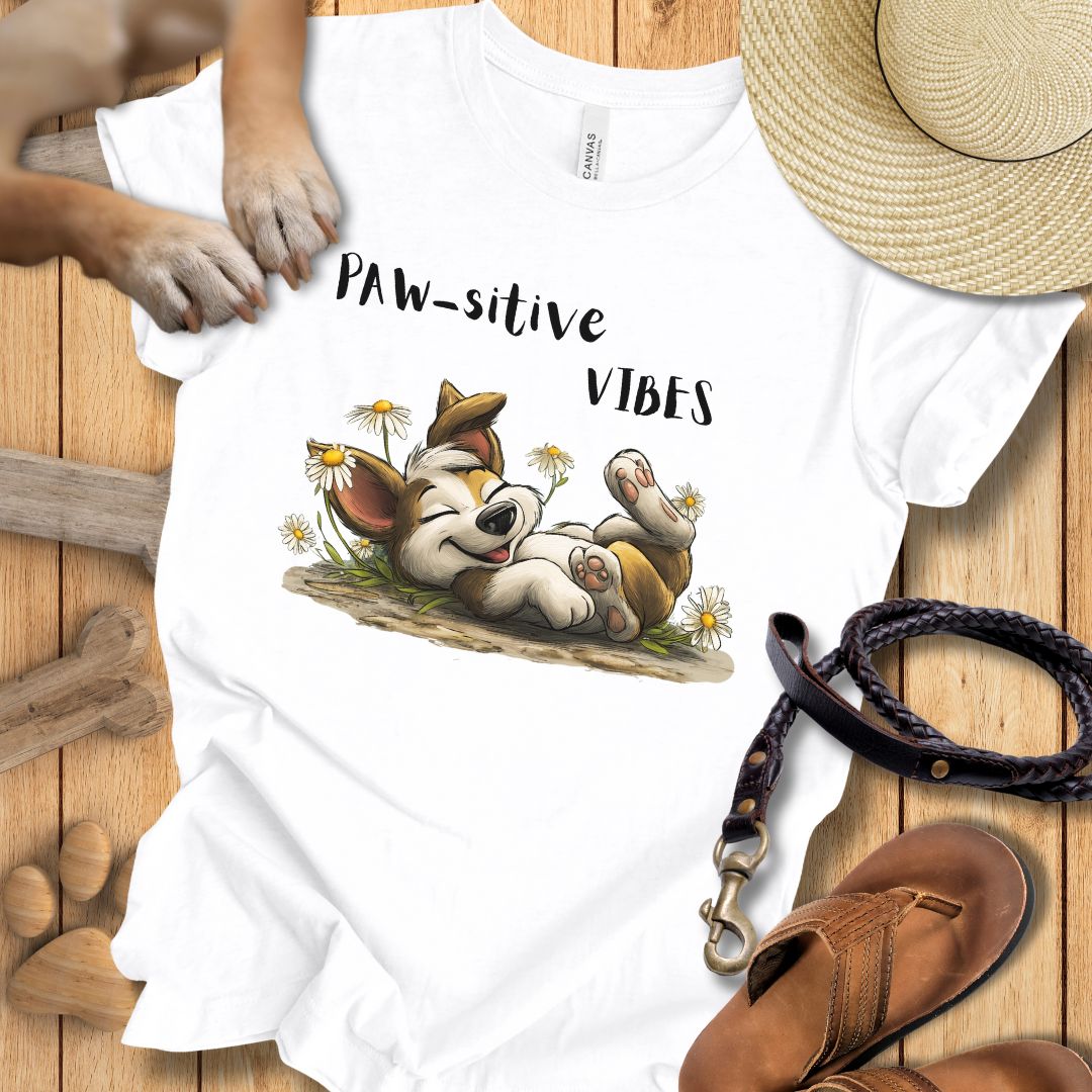 Paw-sitive Vibes - T-Shirt Unisex Slim Fit