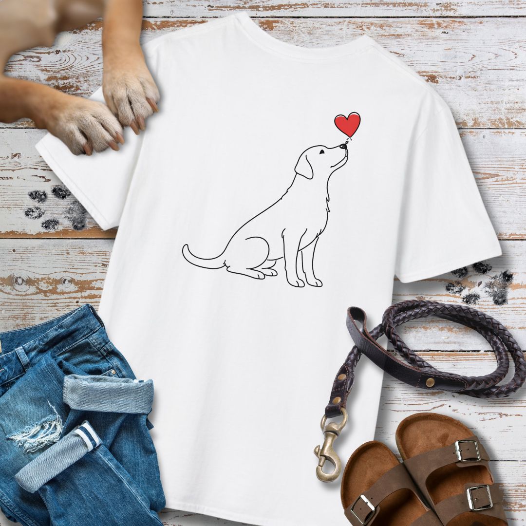 Herzenshunde - Labrador - Vorne & Hinten - T-Shirt Unisex Classic Fit - Bequemer Klassiker
