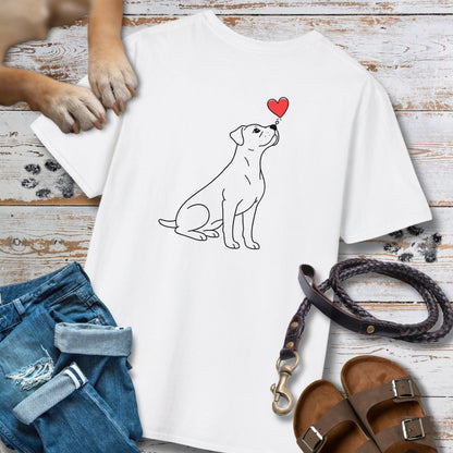Herzenshunde - Boxer - Vorne & Hinten - T-Shirt Unisex Classic Fit - Bequemer Klassiker