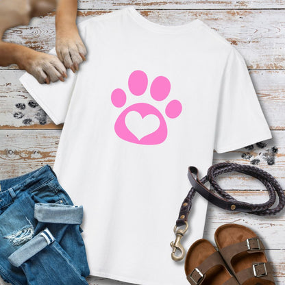 Love in Pink - Nur Hinten - T-Shirt Unisex Classic Fit - Bequemer Klassiker