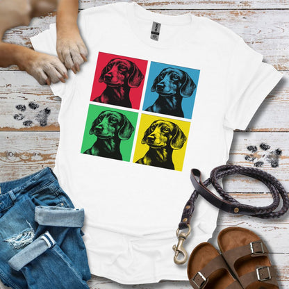 Pop Art Dackel - T-Shirt Unisex Classic Fit - Bequemer Klassiker