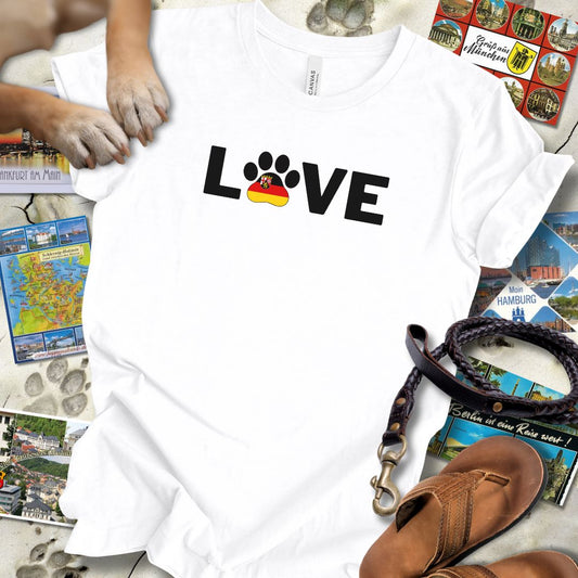 Love Pfote - Rheinland-Pfalz - T-Shirt Unisex Slim Fit