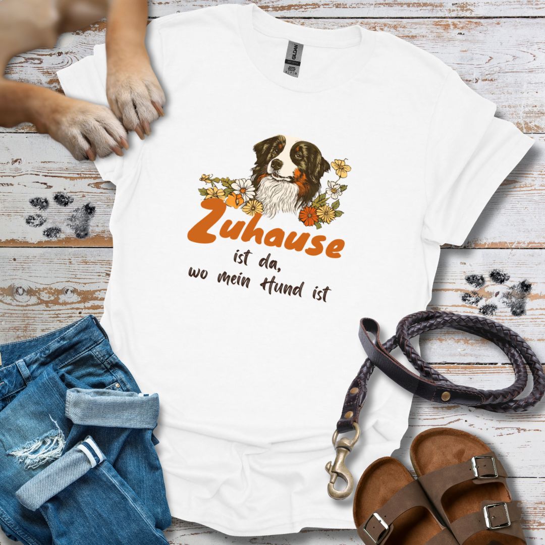 Zuhause ist da, wo mein Hund ist - T-Shirt Unisex Relaxed Fit