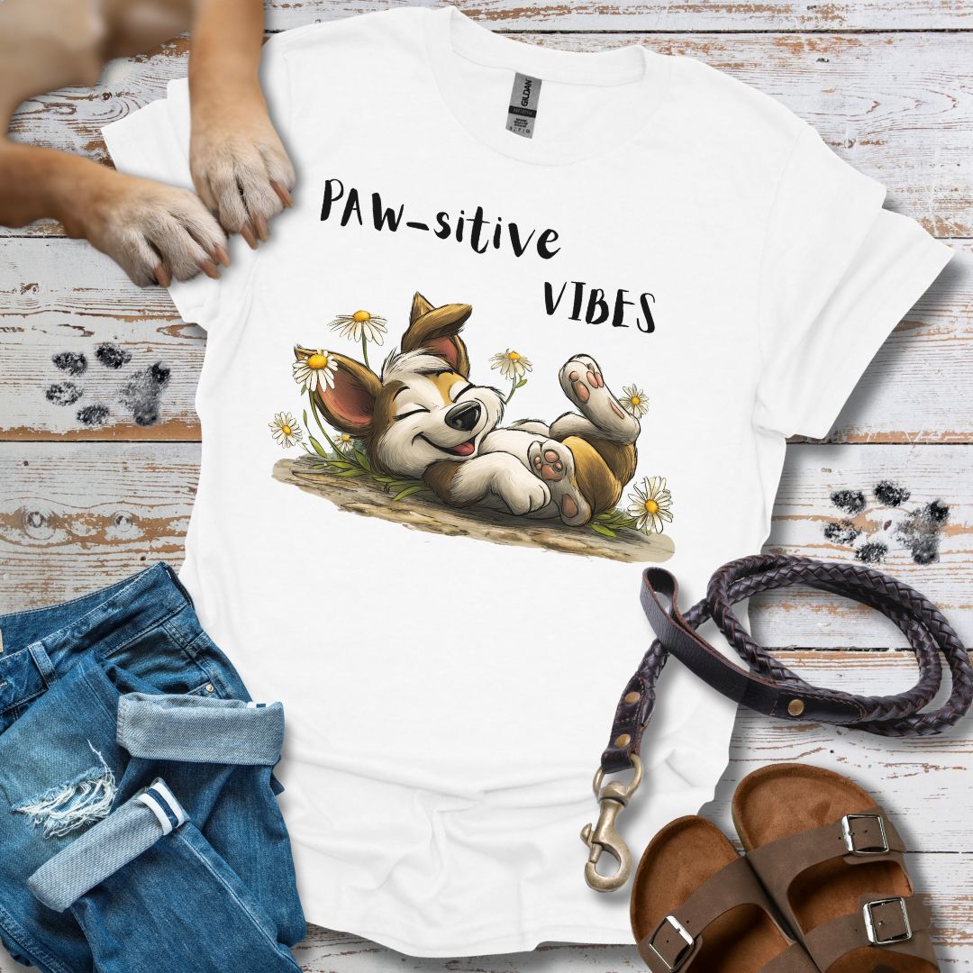Paw-sitive Vibes - T-Shirt Unisex Relaxed Fit