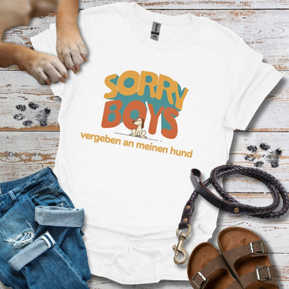 Sorry Boys - Vergeben an meinen Hund - T-Shirt Damen Classic Fit - Bequemer Klassiker