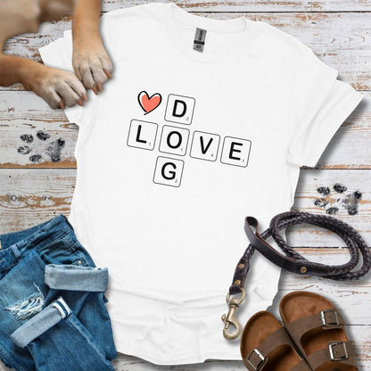 Scrabble Dog Love - T-Shirt Unisex Classic Fit - Bequemer Klassiker