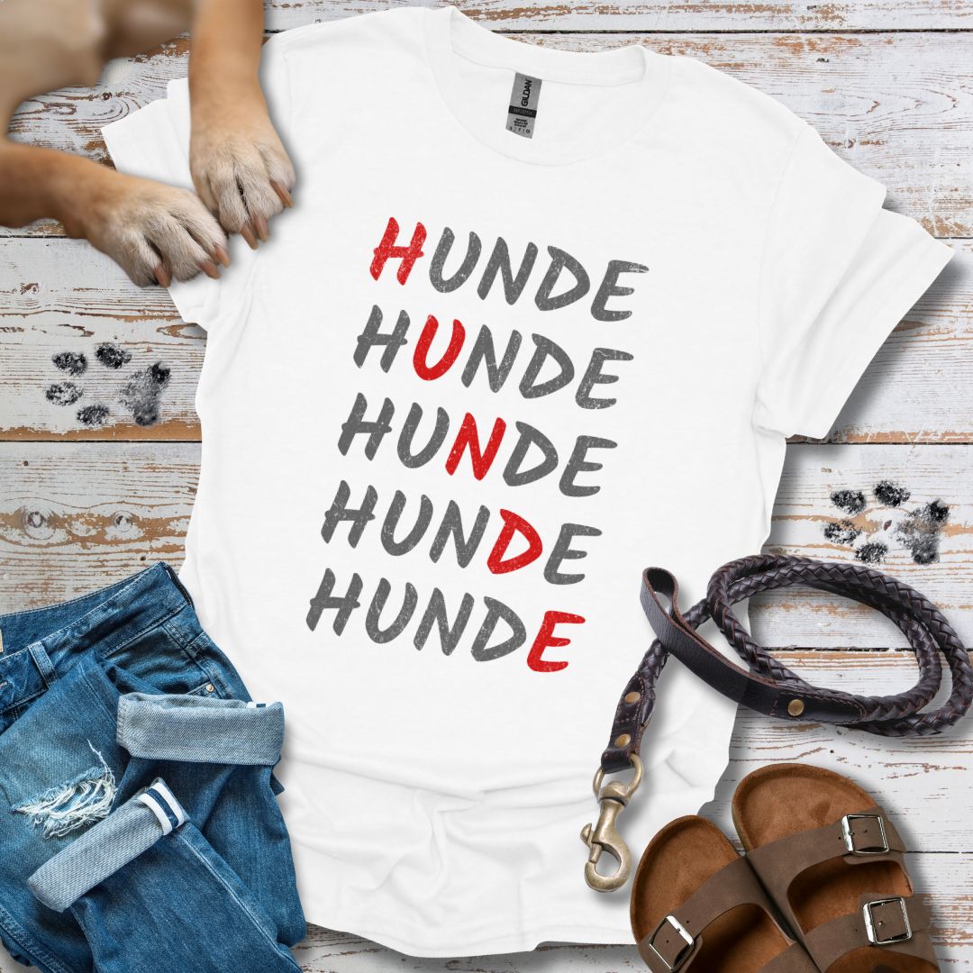 HUNDE Reihenweise - T-Shirt Unisex Classic Fit - Bequemer Klassiker