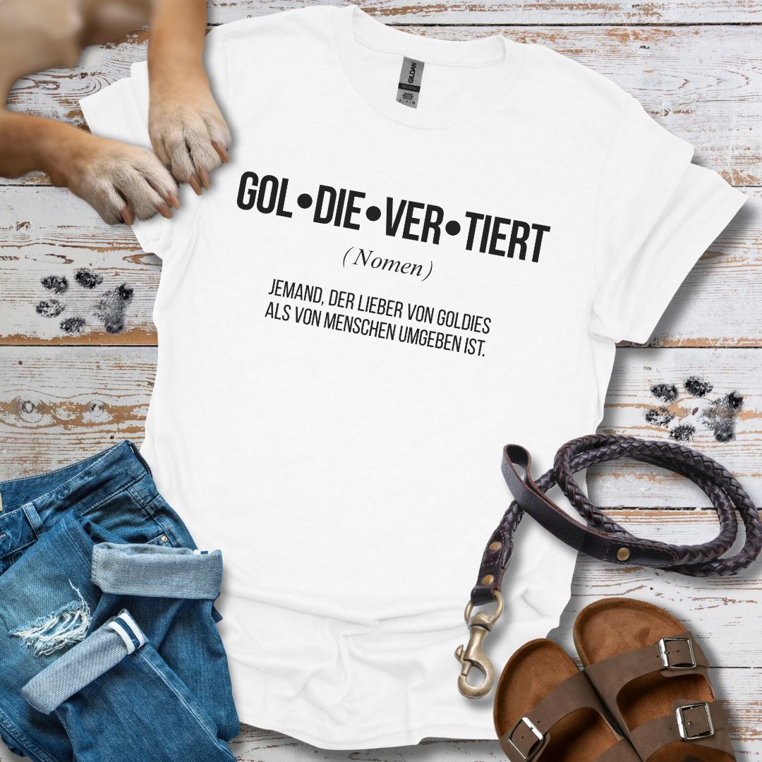 Gol-die-ver-tiert - Golden Retriever - T-Shirt Unisex Classic Fit - Bequemer Klassiker